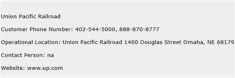 union pacific railroad phone number